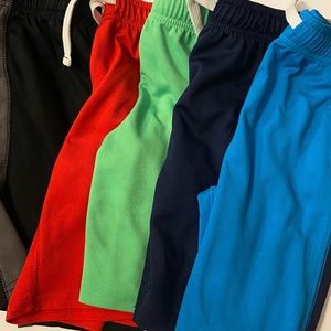 Boys shorts lot. 5 pairs of shorts, look at photos to see the blemishes.